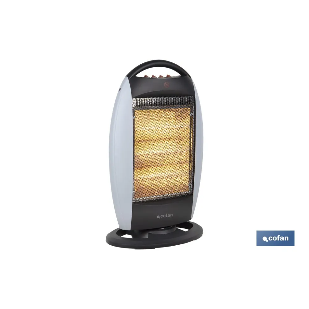ESTUFA HALOGENA OSCILANTE 400/800/1200 W (PACK: 1 UDS) - Almacén de Ferretería Acor