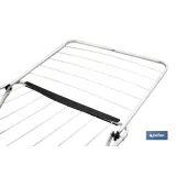 TENDEDERO SUELO CON ALAS PLEGABLES DE ACERO+ RUEDAS,18 m (PACK: 1 UDS) - Almacén de Ferretería Acor