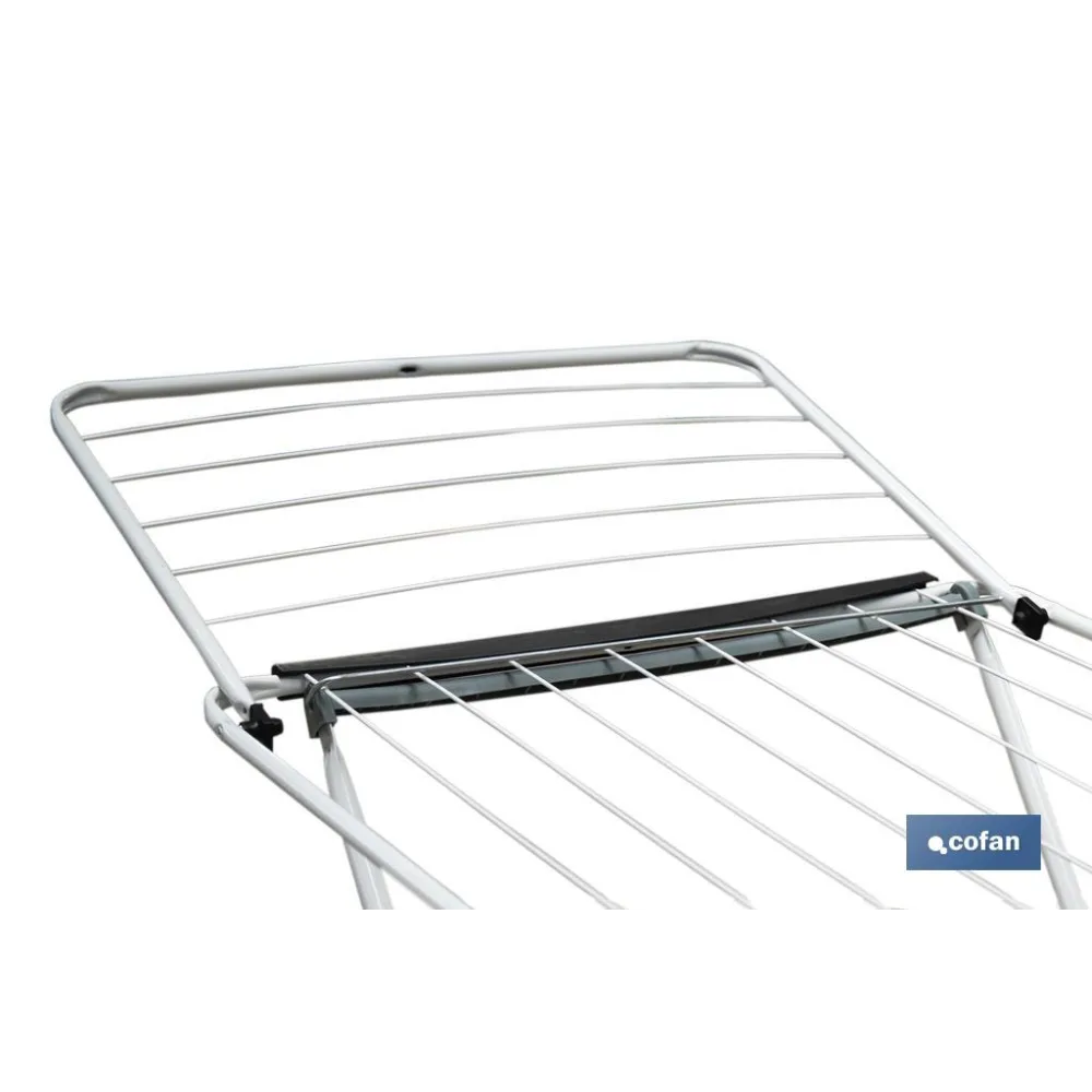 TENDEDERO SUELO CON ALAS PLEGABLES DE ACERO+ RUEDAS,18 m (PACK: 1 UDS) - Almacén de Ferretería Acor