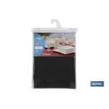 MANTEL ANTIMANCHAS RESINADO  CONFECCIONADO 1,40 x 1,40mt 50% ALG 50% /POL. NEGRO (PACK: 1 UDS) - Almacén de Ferretería Acor