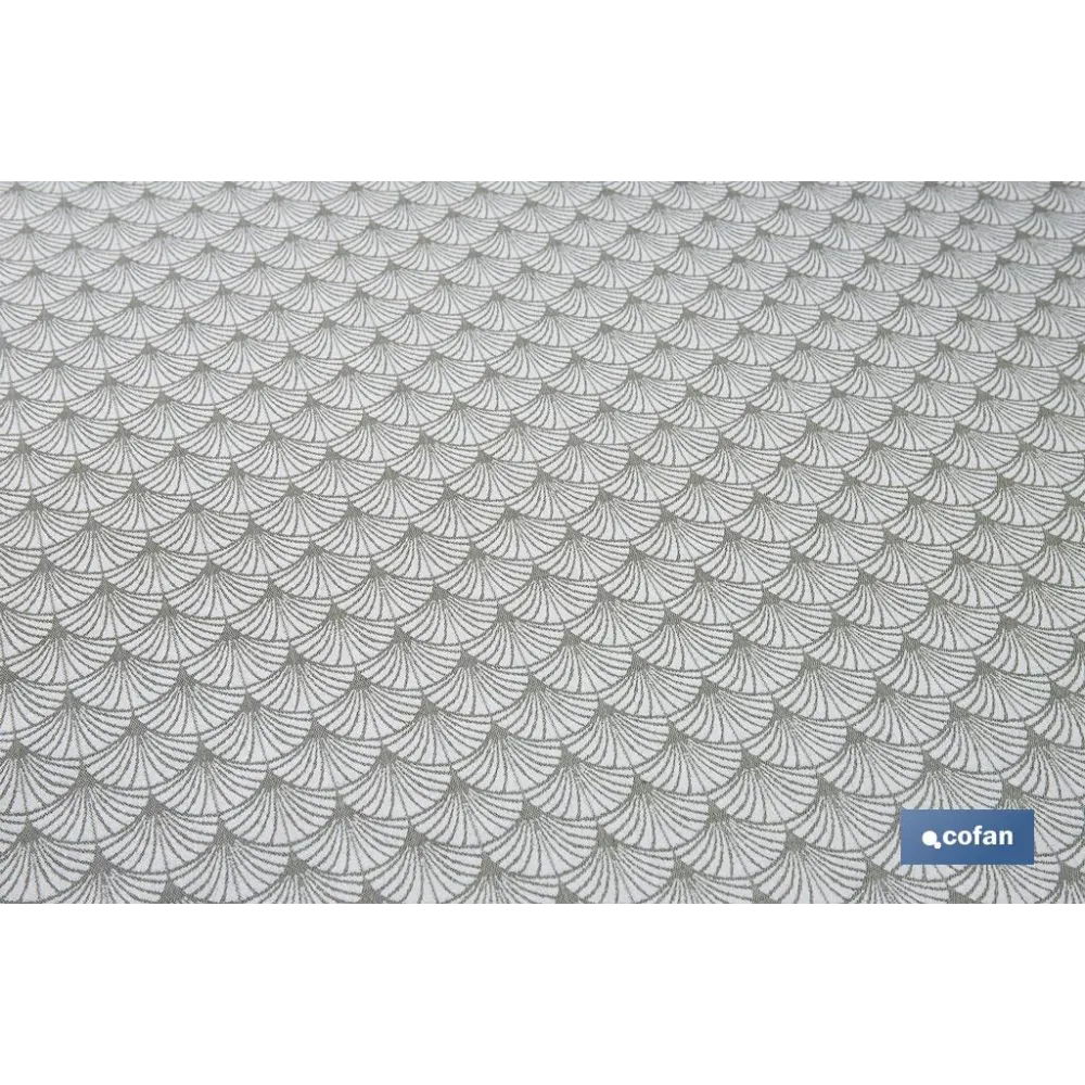 MANTEL REDONDO ARCOS VERDES ANTIMANCHAS RESINADO JACQUARD CONFECCIONADO 50% ALGODÓN 50% - Almacén de Ferretería Acor