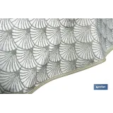 MANTEL REDONDO ARCOS VERDES ANTIMANCHAS RESINADO JACQUARD CONFECCIONADO 50% ALGODÓN 50% - Almacén de Ferretería Acor