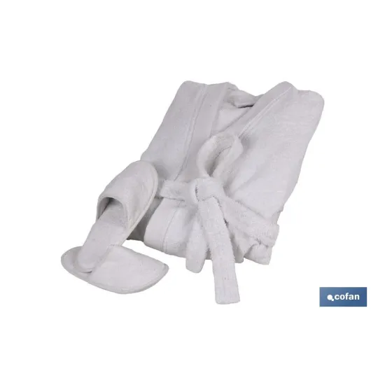 ALBORNOZ BLANCO GR.500/M2 GAMA PALOMA TALLA XL (PACK: 1 UDS) - Almacén de Ferretería Acor