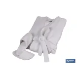 ALBORNOZ BLANCO GR.500/M2 GAMA PALOMA TALLA XL (PACK: 1 UDS) - Almacén de Ferretería Acor