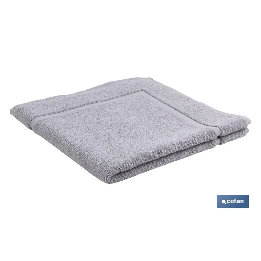 ALFOMBRA BAÑO GRIS PERLA GR.1000 GAMA PERLAN 60x60cm (PACK: 1 UDS) - Almacén de Ferretería Acor