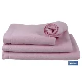 TOALLA LAVABO ROSA CLARO GR.580/M2 GAMA FLOR 50X100CM (PACK: 1 UDS) - Almacén de Ferretería Acor