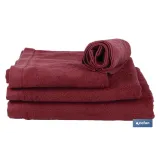 TOALLA DUCHA BURDEOS 580GR/M2  MODELO PARIS 70X140cm (PACK: 1 UDS) - Almacén de Ferretería Acor