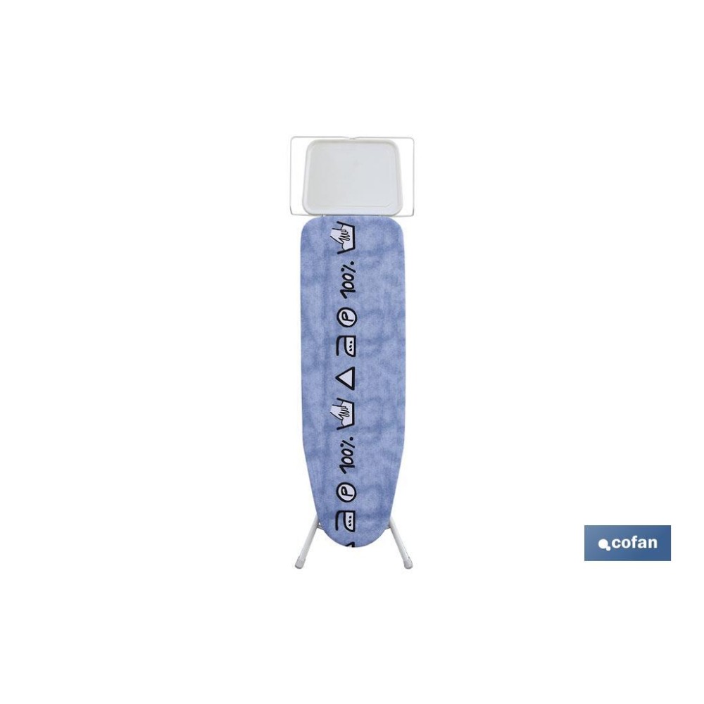 FUNDA ACOLCHADA PARA TABLA DE PLANCHAR 135X53 ICONO LAVADO