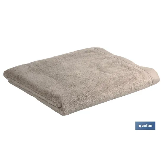 TOALLA DUCHA BEIGE GR.580/M2 MODELO ABISINIA 70X140cm (PACK: 1 UDS) - Almacén de Ferretería Acor