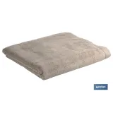 TOALLA BAÑO BEIGE GR.580/M2 MODELO ABISINIA 100X150cm (PACK: 1 UDS) - Almacén de Ferretería Acor