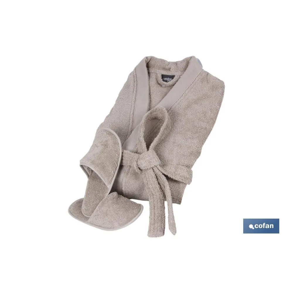 ALBORNOZ BEIGE GR.500/M2 MODELO ABISINIA TALLA S (PACK: 1 UDS) - Almacén de Ferretería Acor