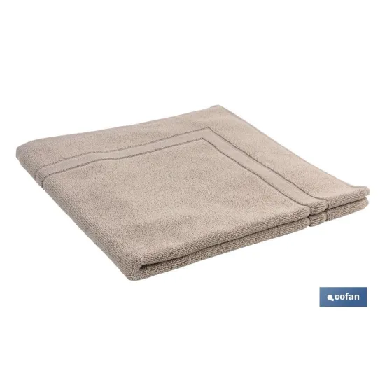 ALFOMBRA BAÑO BEIGE GR.1000 MODELO ABISINIA 60X60cm (PACK: 1 UDS) - Almacén de Ferretería Acor