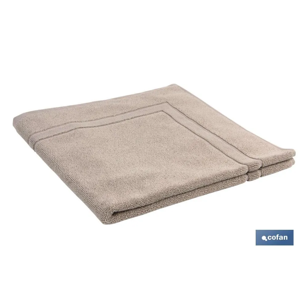 ALFOMBRA BAÑO BEIGE GR.1000 MODELO ABISINIA 60X60cm (PACK: 1 UDS) - Almacén de Ferretería Acor