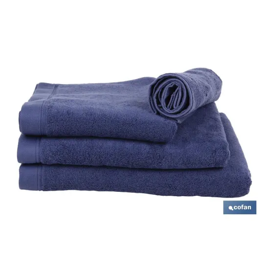 TOALLA TOCADOR AZUL MARINO GR.580/M2 MODELO MARIN 30X50cm (PACK: 1 UDS) - Almacén de Ferretería Acor