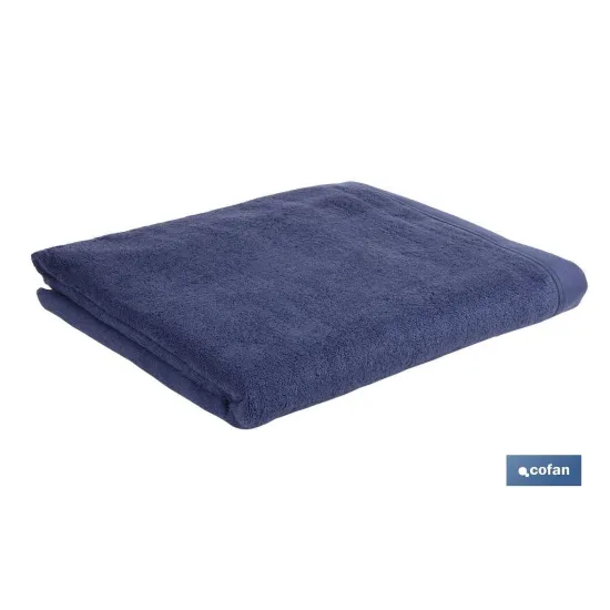 TOALLA DUCHA AZUL MARINO GR.580/M2 MODELO MARIN 70X140cm (PACK: 1 UDS) - Almacén de Ferretería Acor