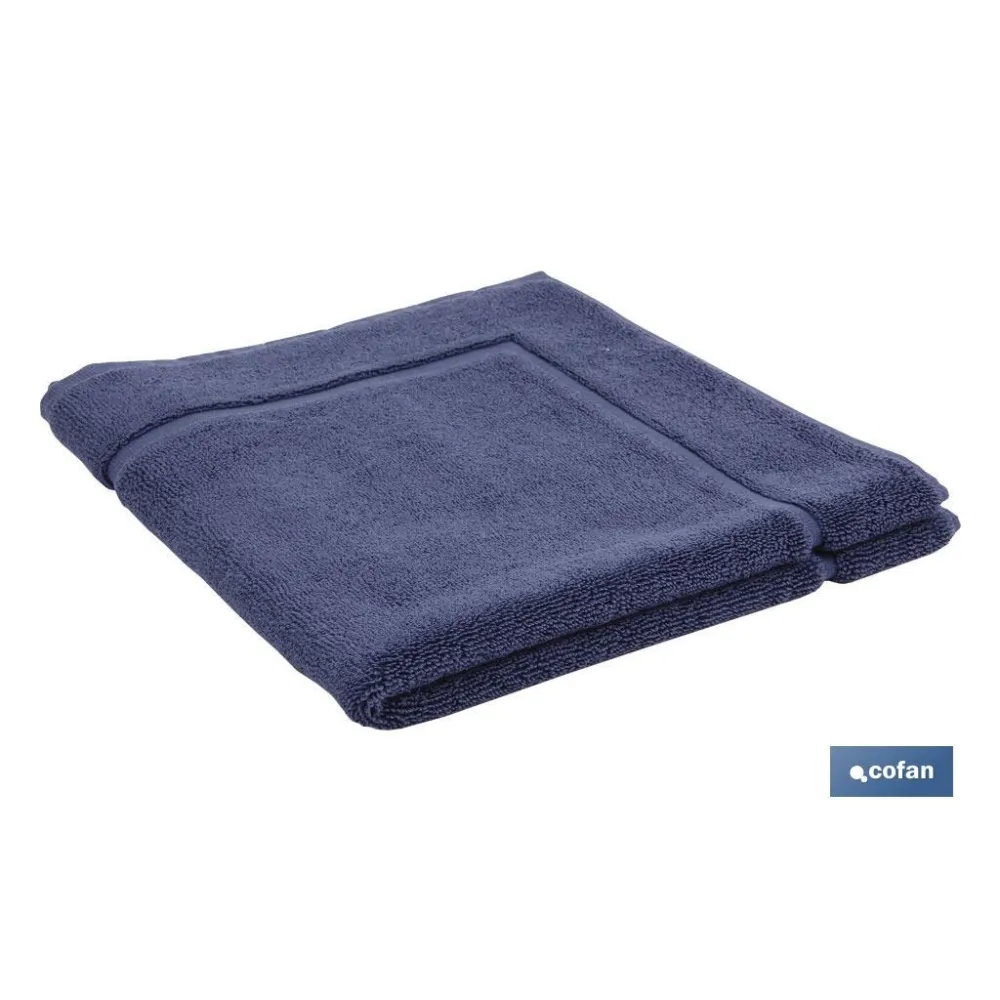 ALFOMBRA BAÑO AZUL MARINO GR.1000  MODELO MARIN     60X60cm (PACK: 1 UDS) - Almacén de Ferretería Acor