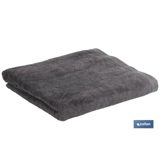 TOALLA BAÑO GRIS ANTRACITA GR.580/M2 MODELO PIEDRA 100X150cm (PACK: 1 UDS) - Almacén de Ferretería Acor