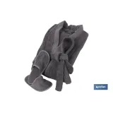 ALBORNOZ GRIS ANTRACITA GR.500/M2 MODELO PIEDRA TALLA S (PACK: 1 UDS) - Almacén de Ferretería Acor