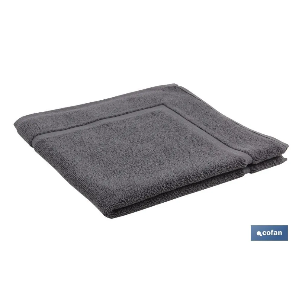 ALFOMBRA BAÑO GRIS ANTRACITA GR.1000 MODELO PIEDRA 60x60cm (PACK: 1 UDS) - Almacén de Ferretería Acor