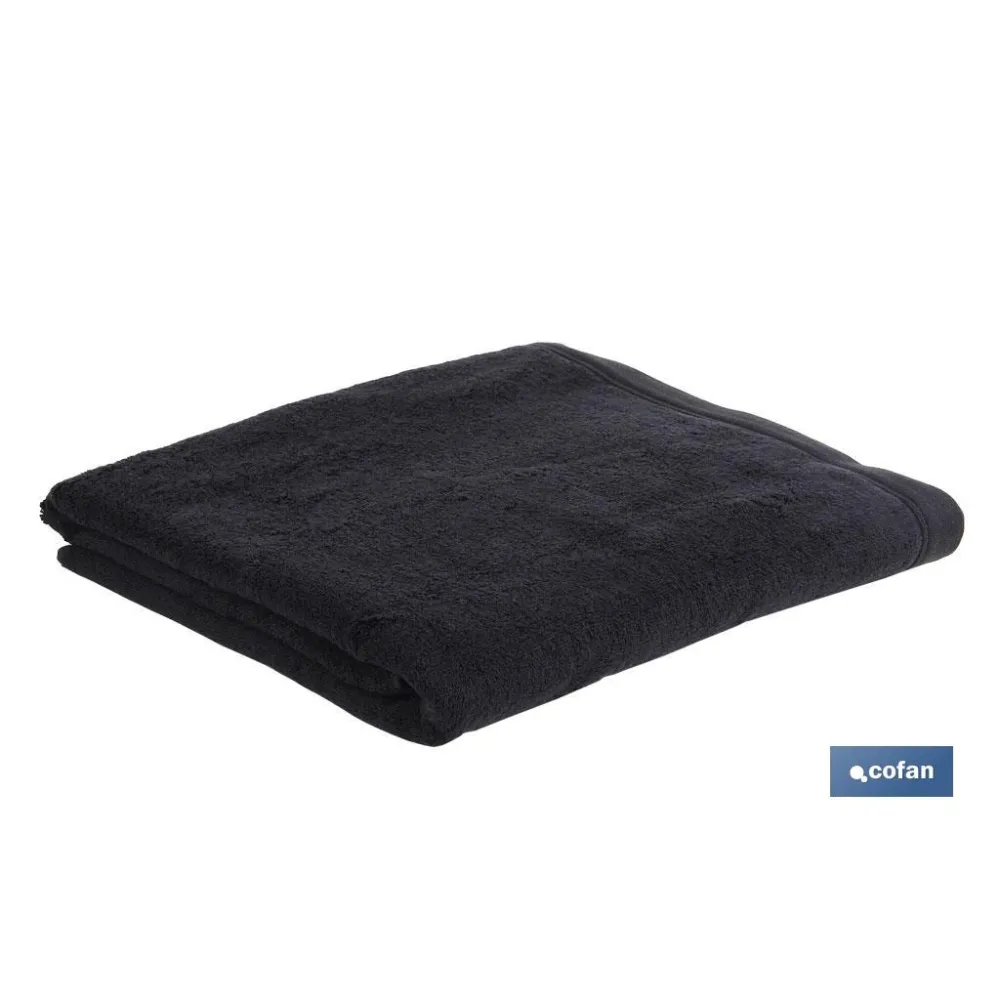 TOALLA LAVABO NEGRO GR.580/M2 MODELO BRILLANTE 50X100cm (PACK: 1 UDS) - Almacén de Ferretería Acor