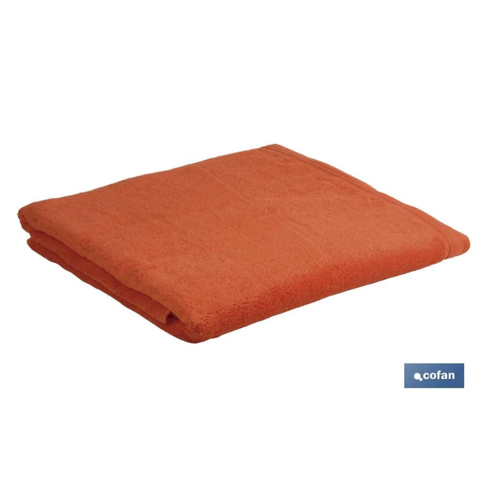 TOALLA BAÑO ORANGE  GR.580/M2  MODELO AMANECER 100X150cm (PACK: 1 UDS) - Almacén de Ferretería Acor