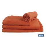 TOALLA BAÑO ORANGE  GR.580/M2  MODELO AMANECER 100X150cm (PACK: 1 UDS) - Almacén de Ferretería Acor