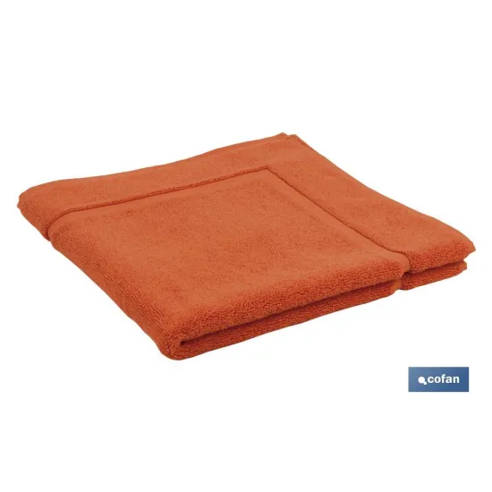 ALFOMBRA BAÑO ORANGE GR.1000 MODELO AMANECER 60X60cm (PACK: 1 UDS) - Almacén de Ferretería Acor