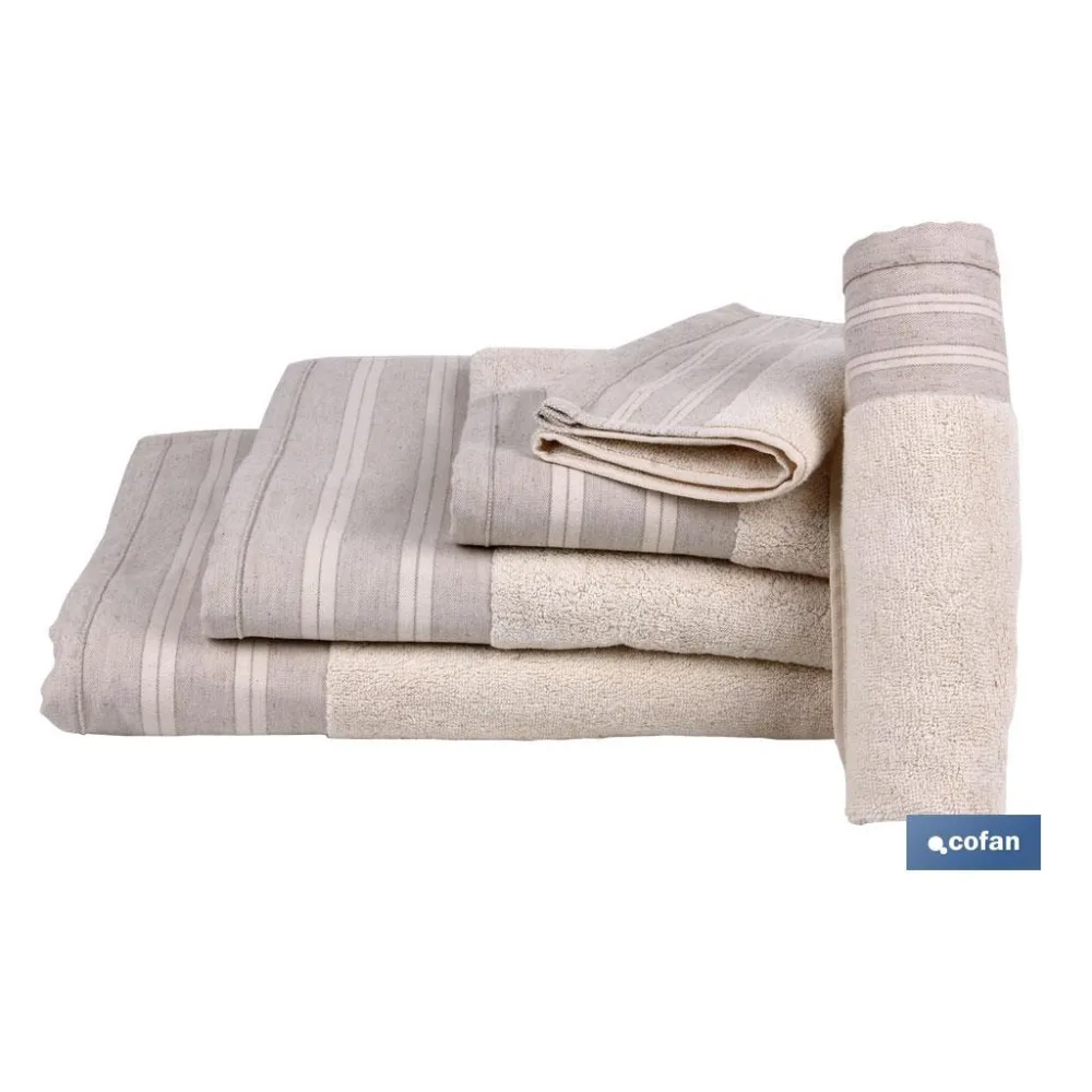 TOALLA BAÑO NATURE  GR.600/M2 MODELO INSPIRACIÓN 100X150cm (PACK: 1 UDS) - Almacén de Ferretería Acor