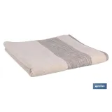 TOALLA DUCHA NATURE  GR.600/M2 MODELO ALMA 70X140cm (PACK: 1 UDS) - Almacén de Ferretería Acor