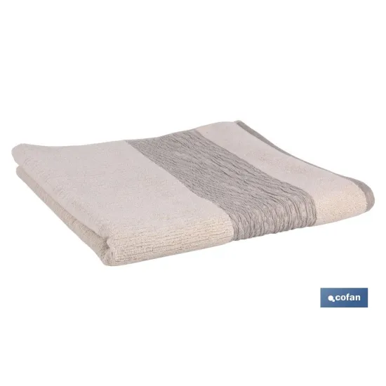 TOALLA BAÑO NATURE  GR.600/M2 MODELO ALMA 100X150cm (PACK: 1 UDS) - Almacén de Ferretería Acor