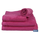 TOALLA TOCADOR FUCSIA GR.580/M2 MODELO PRIMAVERA 30X50CM (PACK: 1 UDS) - Almacén de Ferretería Acor