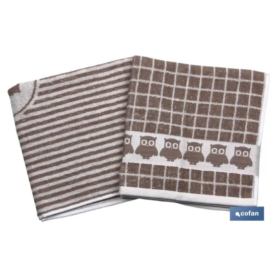 PACK 2 PAÑOS COCINA 50x50 TOSTADO (PACK: 1 UDS) - Almacén de Ferretería Acor