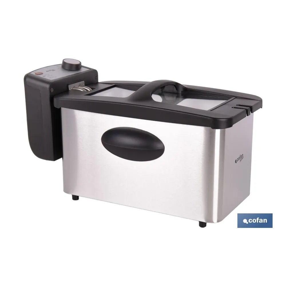 FREIDORA ELECTRICA ACERO INOXIDABLE 3L 2000W (PACK: 1 UDS) - Almacén de Ferretería Acor