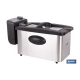 FREIDORA ELECTRICA ACERO INOXIDABLE 3L 2000W (PACK: 1 UDS) - Almacén de Ferretería Acor