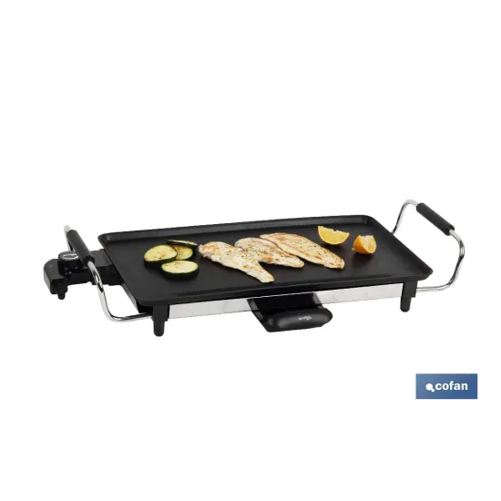 PLANCHA DE ASAR ELECTRICA 2000W 45 X 25 X 7 CM (PACK: 1 UDS) - Almacén de Ferretería Acor