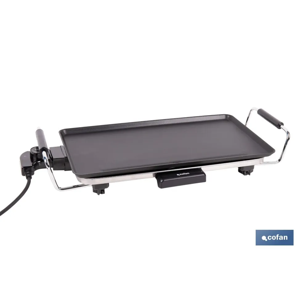 PLANCHA DE ASAR ELECTRICA 2000W 45 X 25 X 7 CM (PACK: 1 UDS) - Almacén de Ferretería Acor