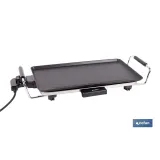 PLANCHA DE ASAR ELECTRICA 2000W 45 X 25 X 7 CM (PACK: 1 UDS) - Almacén de Ferretería Acor