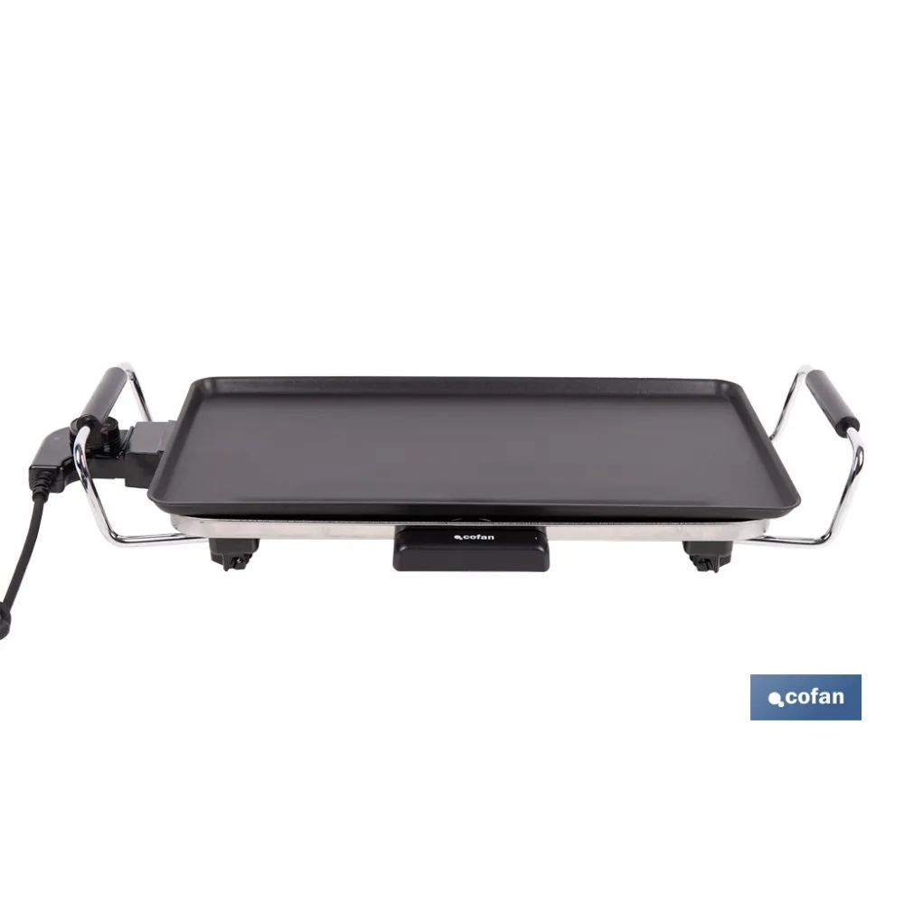 PLANCHA DE ASAR ELECTRICA 2000W 45 X 25 X 7 CM (PACK: 1 UDS) - Almacén de Ferretería Acor