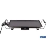 PLANCHA DE ASAR ELECTRICA 2000W 45 X 25 X 7 CM (PACK: 1 UDS) - Almacén de Ferretería Acor