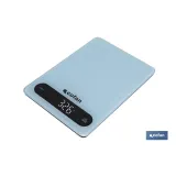 BÁSCULA DE COCINA DIGITAL 10 KG COLOR AZUL (PACK: 1 UDS) - Almacén de Ferretería Acor