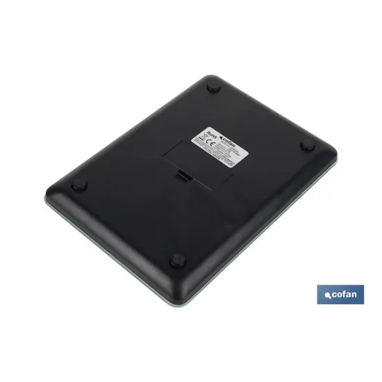 BÁSCULA DE COCINA DIGITAL 10 KG COLOR MENTA (PACK: 1 UDS) - Almacén de Ferretería Acor