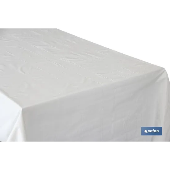PROTECTOR DE MESA DE  PVC BLANCO 1,40 x 50  m (PACK: 1 UDS) - Almacén de Ferretería Acor