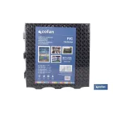 SET DE 4 UDS. LOSETA ALVEOLADA GRIS OSCURO DE PVC 33 X 33 X 2 CM (PACK: 1 UDS) - Almacén de Ferretería Acor