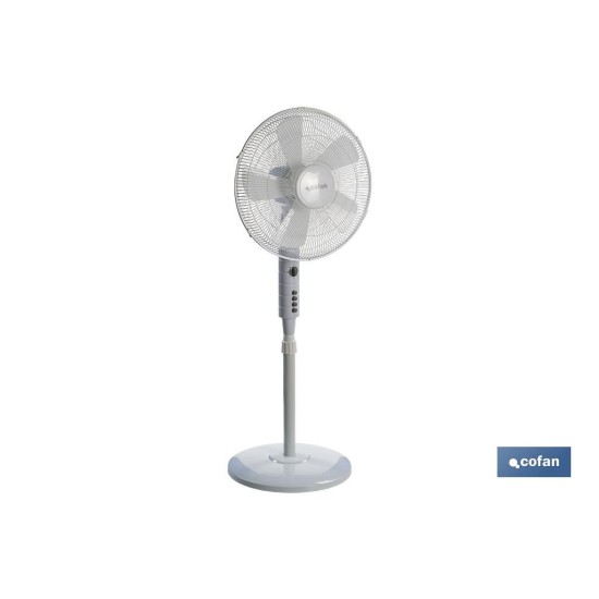 VENTILADOR 5 PALAS TEMPORIZADOR 55 W BLANCO