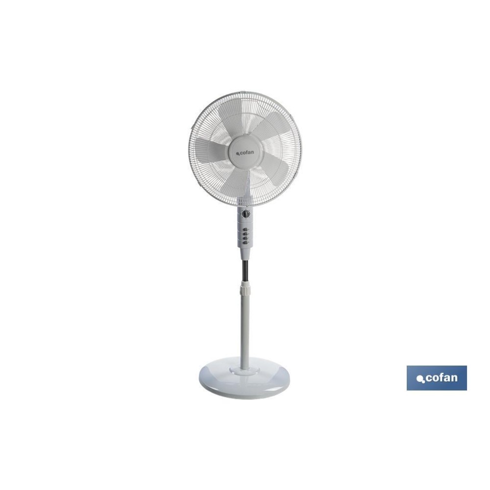 VENTILADOR 5 PALAS TEMPORIZADOR 55 W BLANCO