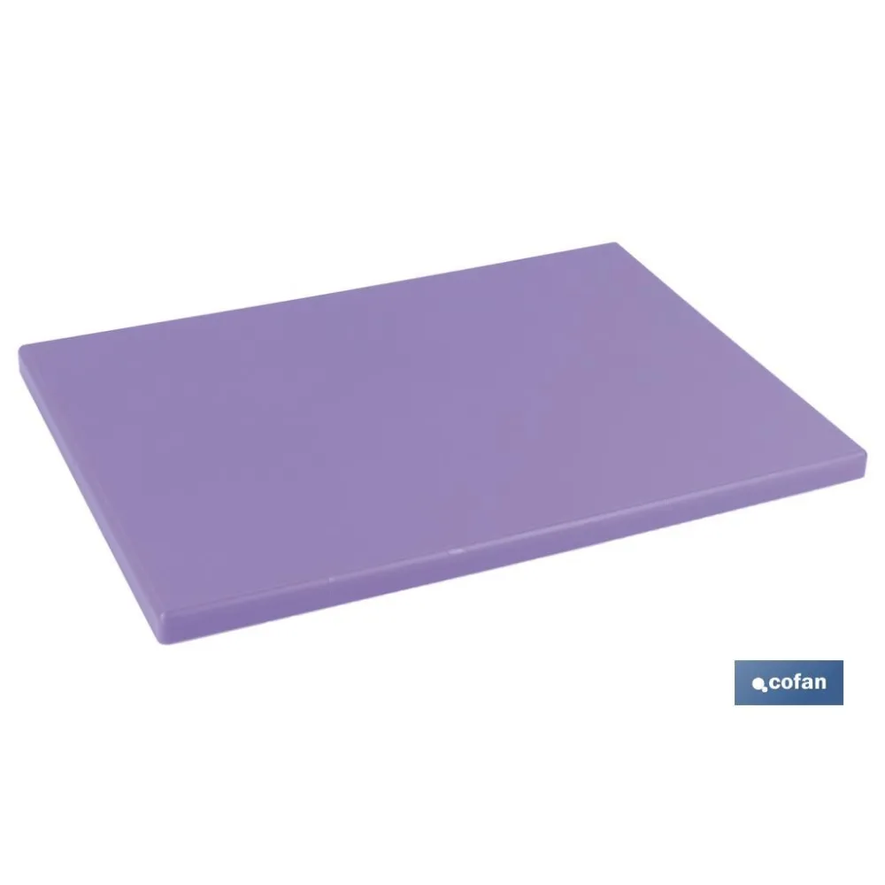 TABLA CORTE  MORADO 35x25x1,5 cm. MODELO BRESA (PACK: 1 UDS) - Almacén de Ferretería Acor