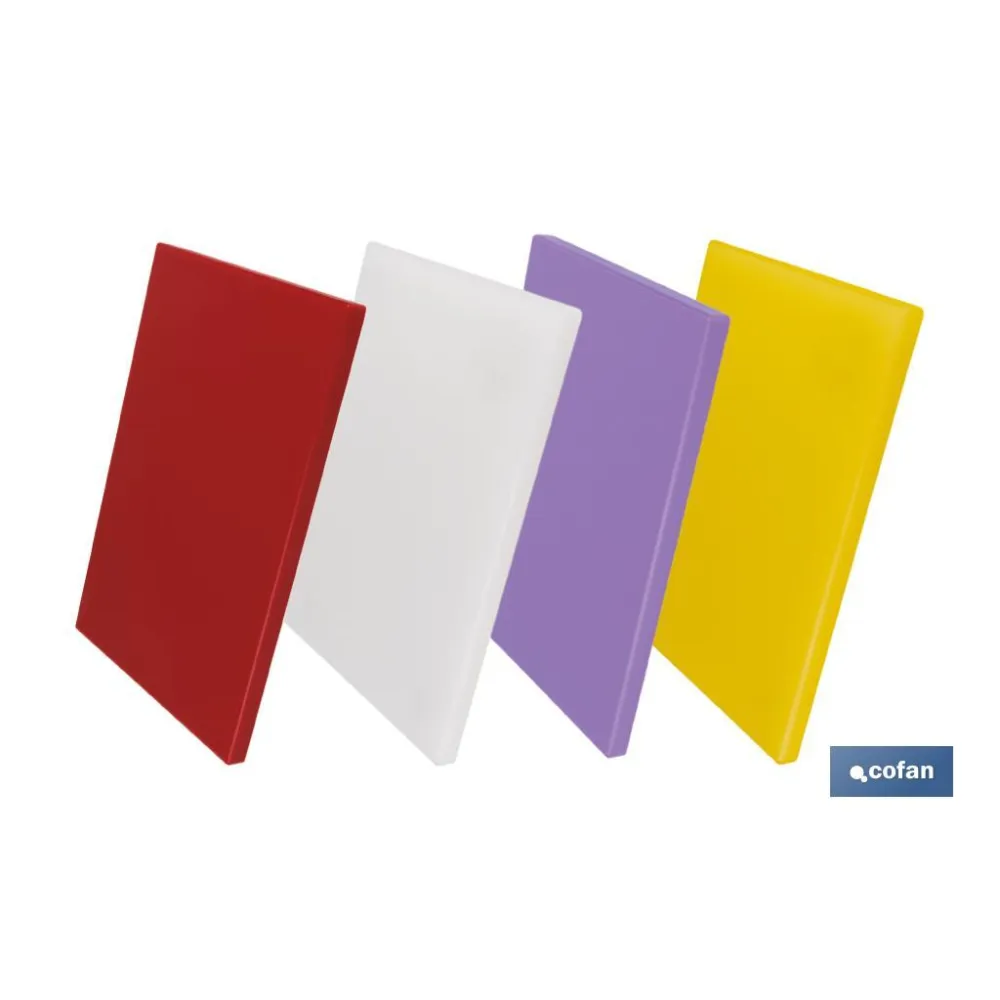 TABLA CORTE  ROJO 50X30X1.5cm MODELO BRESA (PACK: 1 UDS) - Almacén de Ferretería Acor