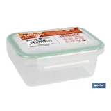 FIAMBRERA VERDE RECTANGULAR CON JUNTA BI-MATERIA MODELO YUBA 1 L (PACK: 1 UDS) - Almacén de Ferretería Acor