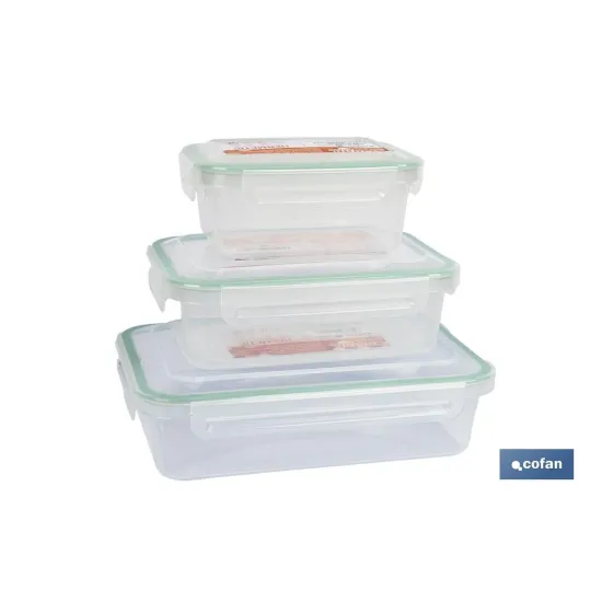 FIAMBRERA VERDE RECTANGULAR CON JUNTA BI-MATERIA MODELO YUBA 1 L (PACK: 1 UDS) - Almacén de Ferretería Acor