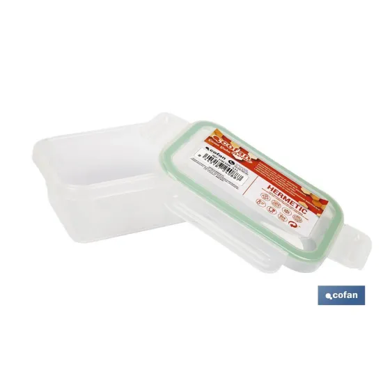 FIAMBRERA VERDE RECTANGULAR CON JUNTA BI-MATERIA MODELO YUBA 1,4 L (PACK: 1 UDS) - Almacén de Ferretería Acor